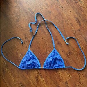 Blue net  Bikini Top